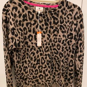 Sundry leopard cashmere sweater never worn tags on